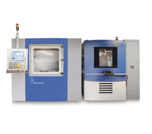 Pressure Load Change Test Bench for Automotive Components with two test chambers and climate chamber